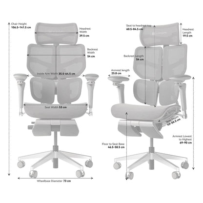 Hinomi X2 Pro Ergonomic Office Chair - Successor to X1