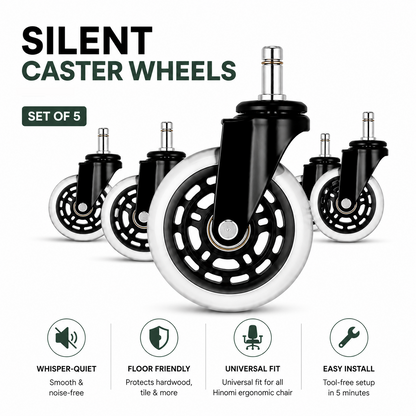 Hinomi Silent Chair Casters (Set of 5)