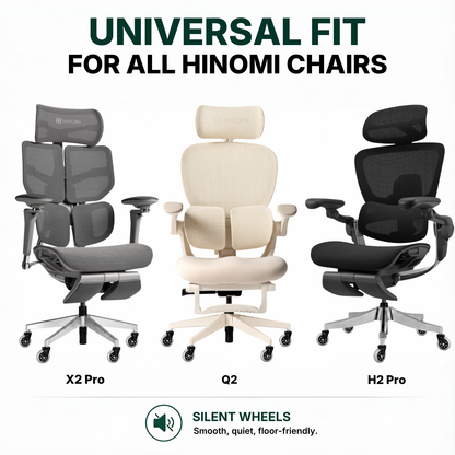 Hinomi Silent Chair Casters (Set of 5)