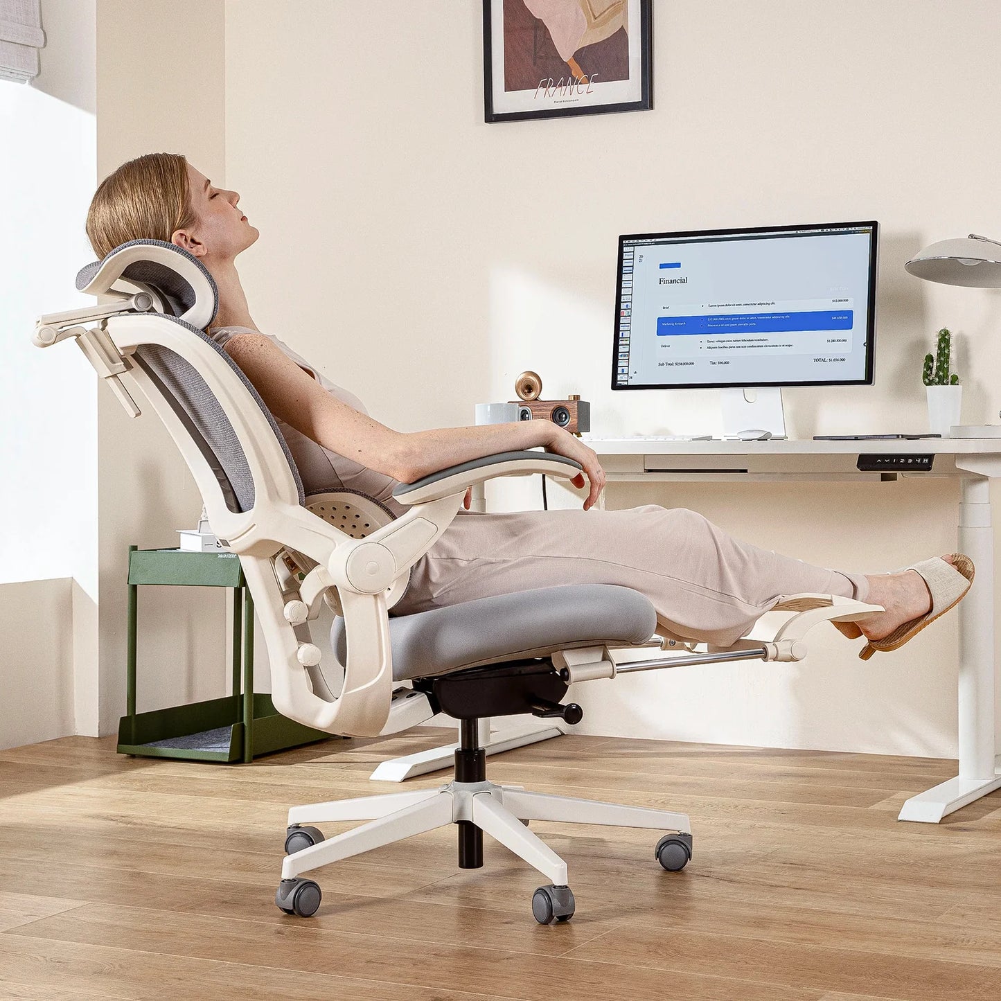 Hinomi Q2 Ergonomic Office Chair with Free Footrest